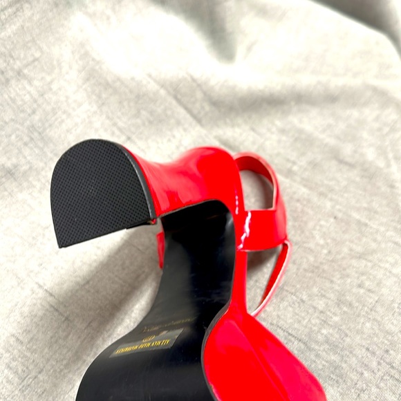 Ellie Red Platform Heeled Sandal Size 10 - Picture 7 of 7